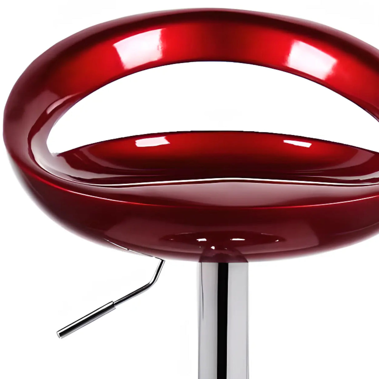 Swivel Adjustable Height Bucket Low Back Bar Stool Image - 6