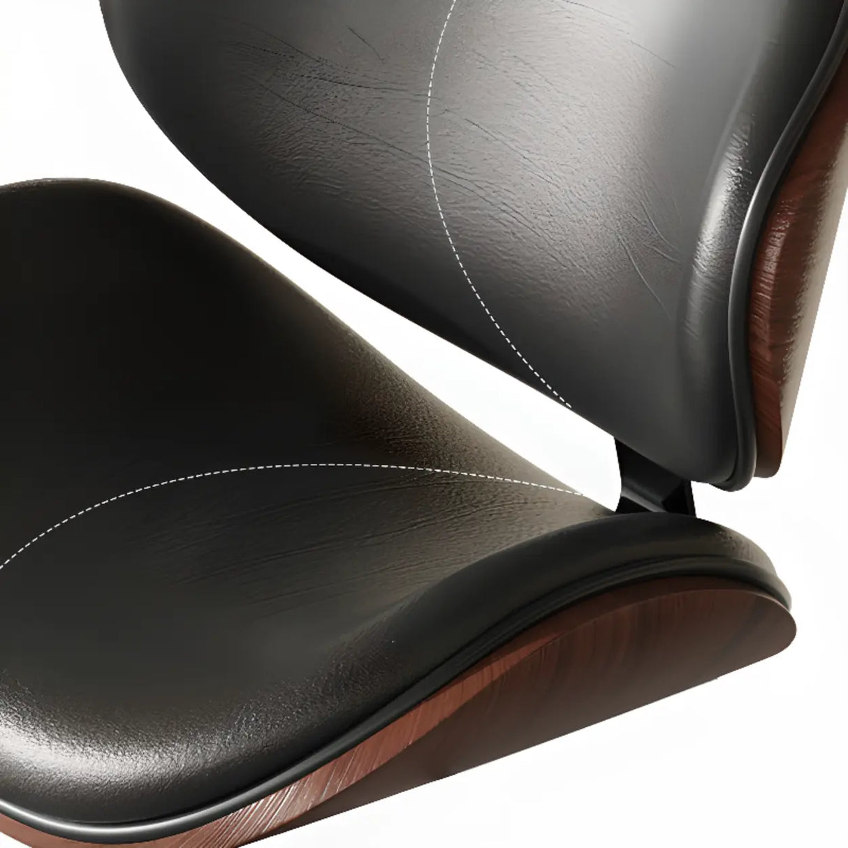 Swivel Adjustable Height Modern Ergonomic Backrest Bar Stool Image - 4