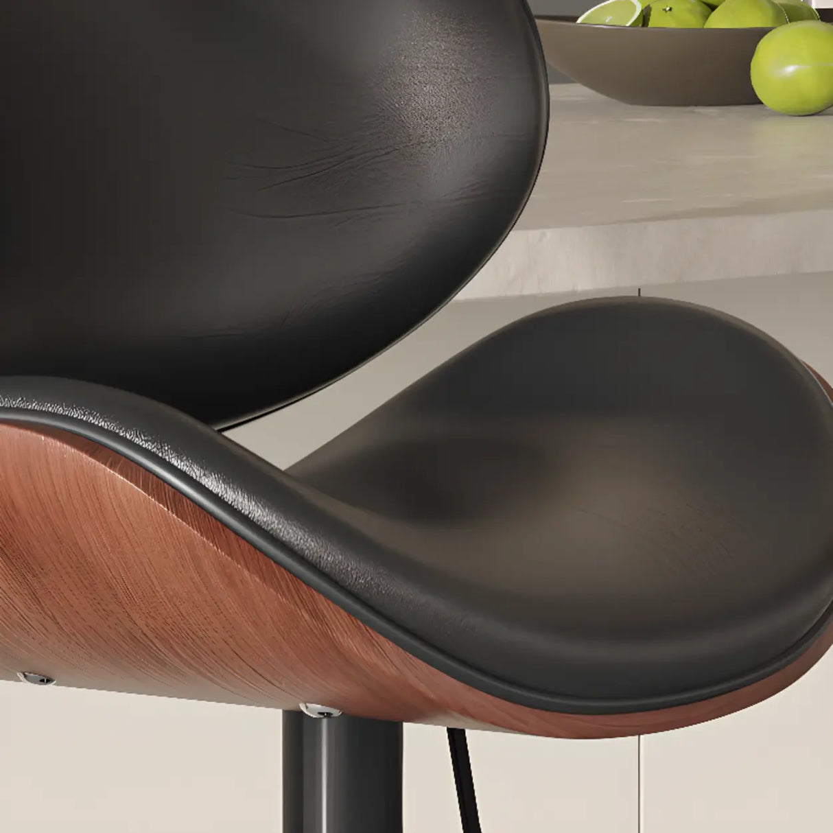 Swivel Adjustable Height Modern Ergonomic Backrest Bar Stool Image - 6