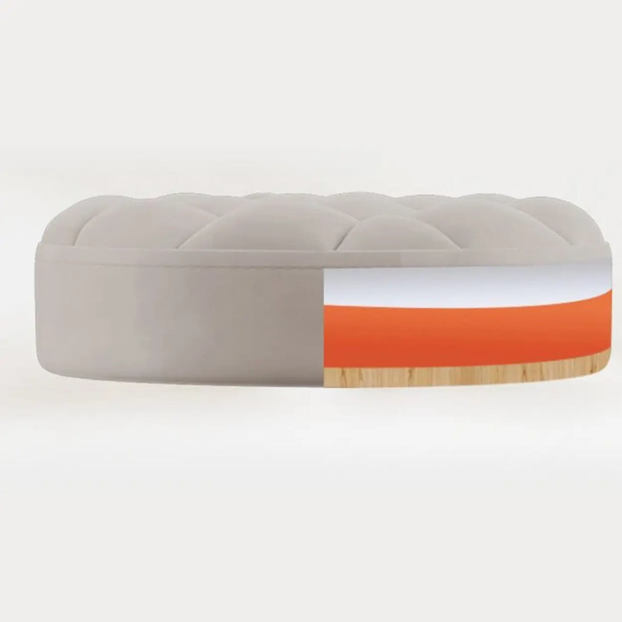 Swivel Adjustable Round Leather Bar Stool with Pulley Image - 6