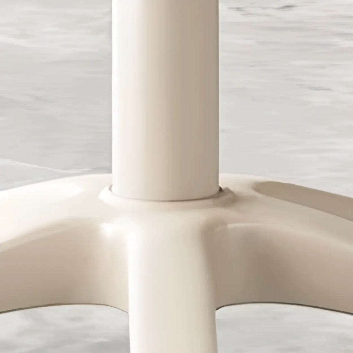 Swivel Adjustable Round Leather Bar Stool with Pulley Image - 8