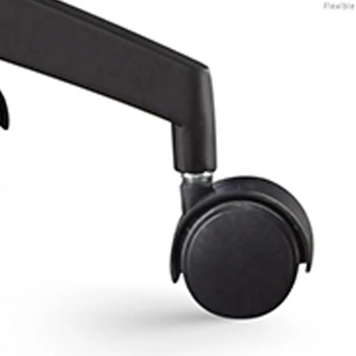 Swivel Gray Steel Frame Leather Office Chair with Wheels Image - 11