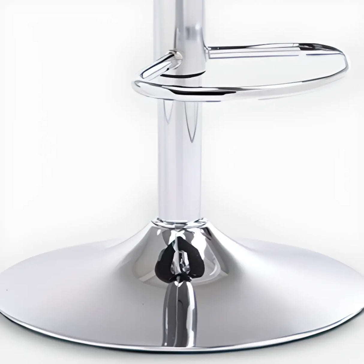 Swivel Leather Curved Back Home Bar Stool with Footrest Image - 15