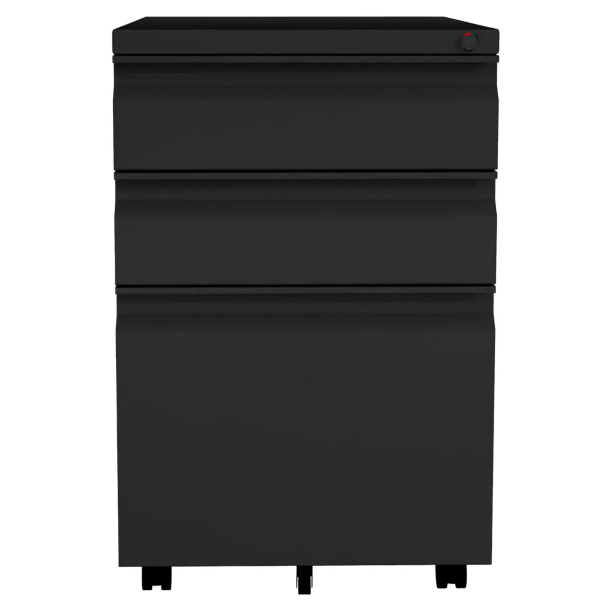 Swivel Metal Under Desk Vertical White Filing Cabinet Image - 9