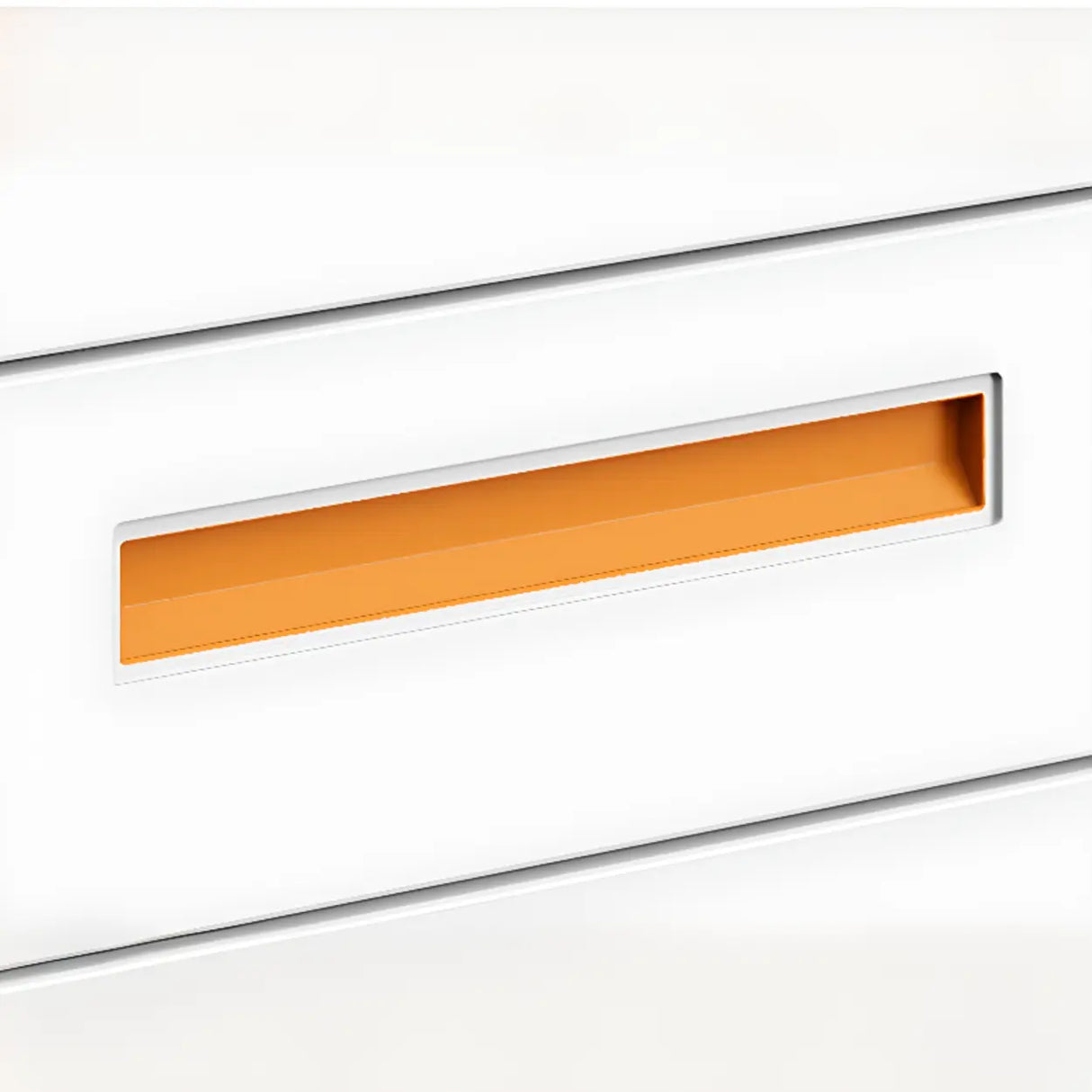 Swivel Metal Under Desk Vertical White Filing Cabinet Image - 7