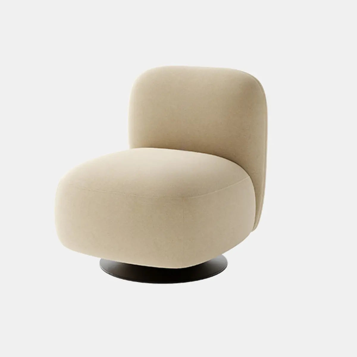 Swivel Orange-Red Fade Resistant Mid-Back Slipper Chair Image - 2