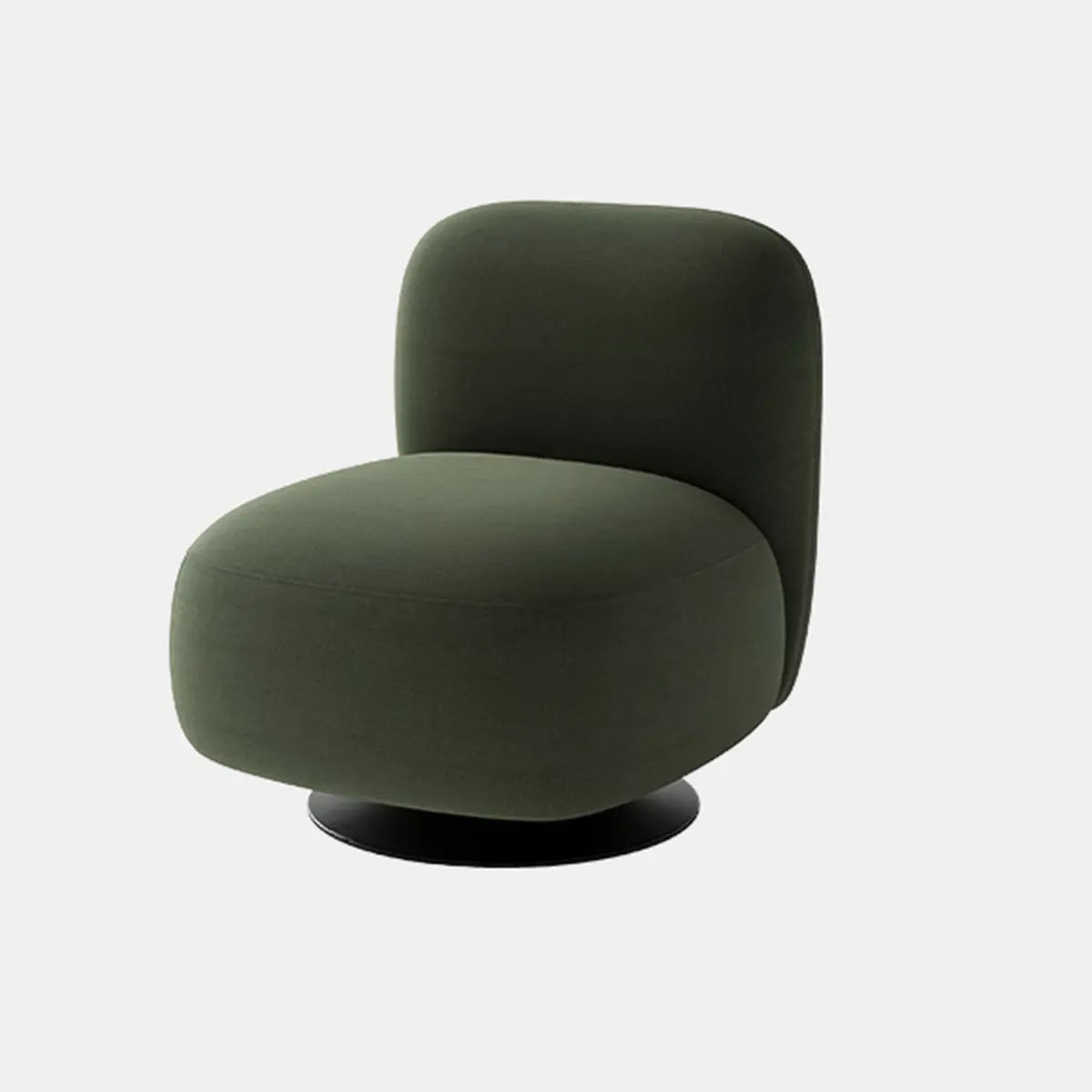 Swivel Orange-Red Fade Resistant Mid-Back Slipper Chair Image - 3