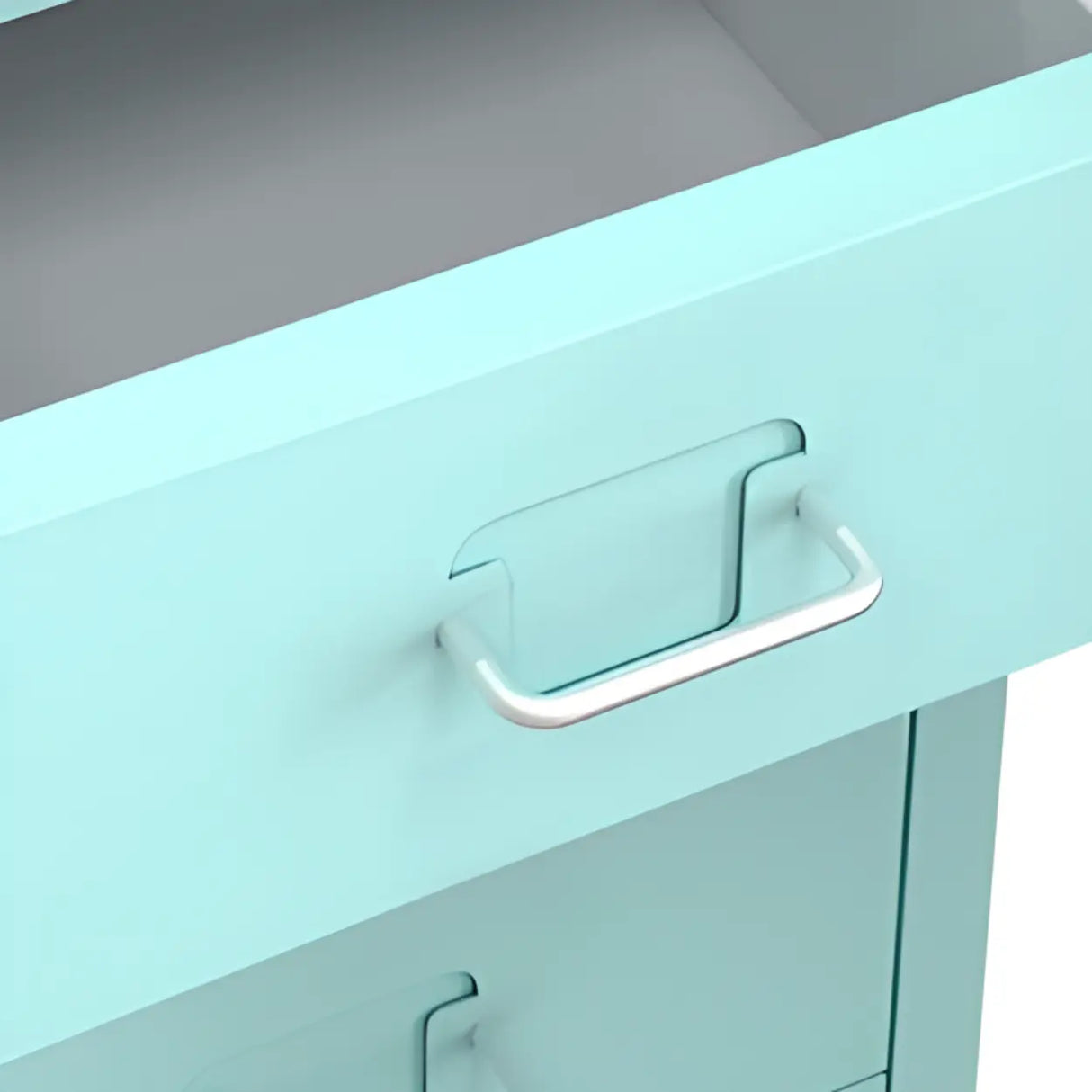 Swivel Steel Vertical Storage Filing Cabinet with Wheels Image - 16