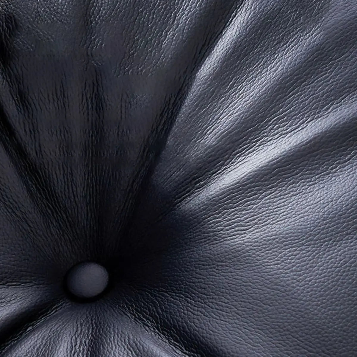 Swivel Water Resistant Leather Star Base Lounge Chair Image - 14