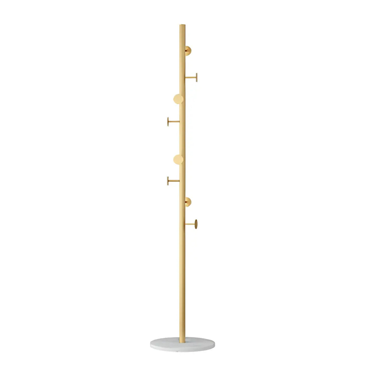Syilish Gold Metal Tall Freestanding Hall Tree with Hooks Image - 15