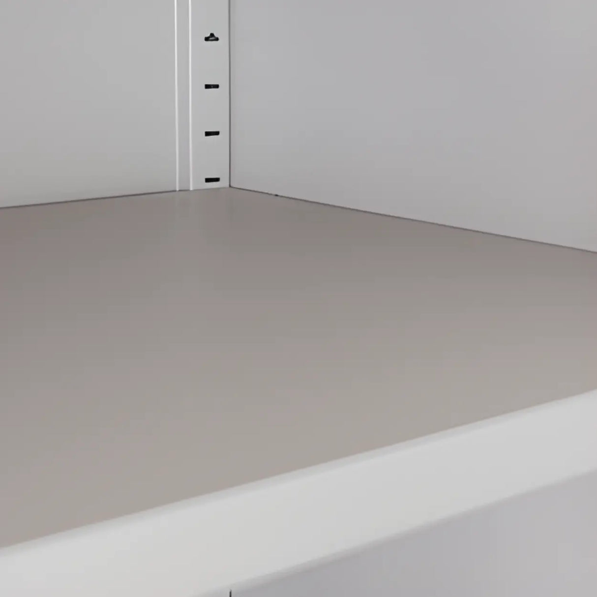 Tall Coffee Steel Vertical Cabinet with Locking Drawers Image - 6