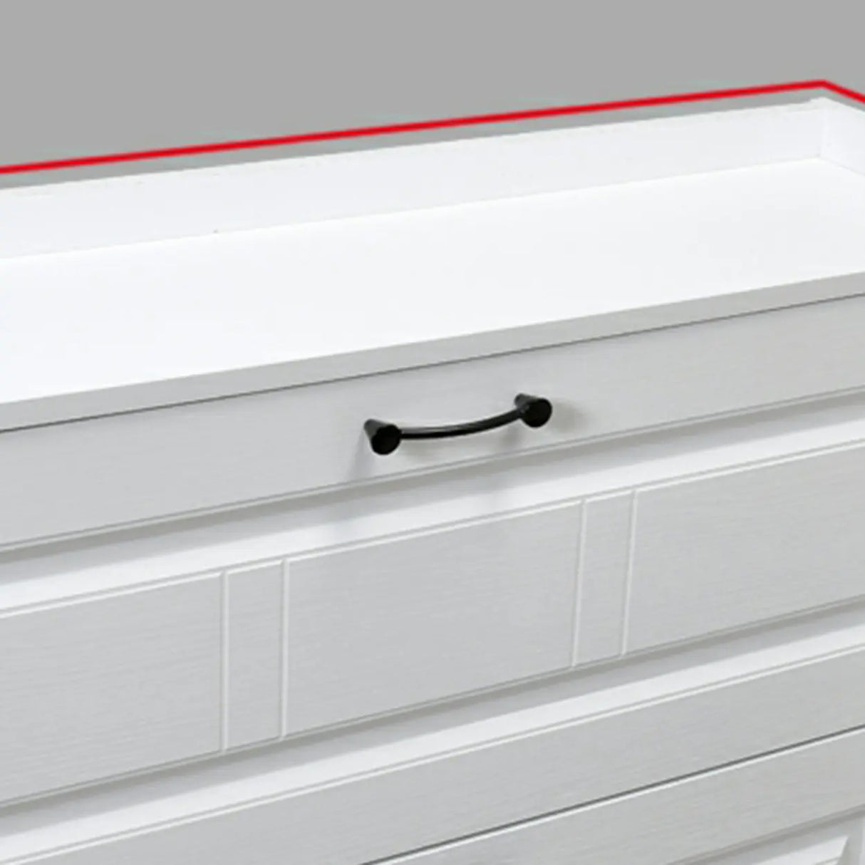 Tall Hallway White Large Capacity Drop Front Shoe Storage Image - 8