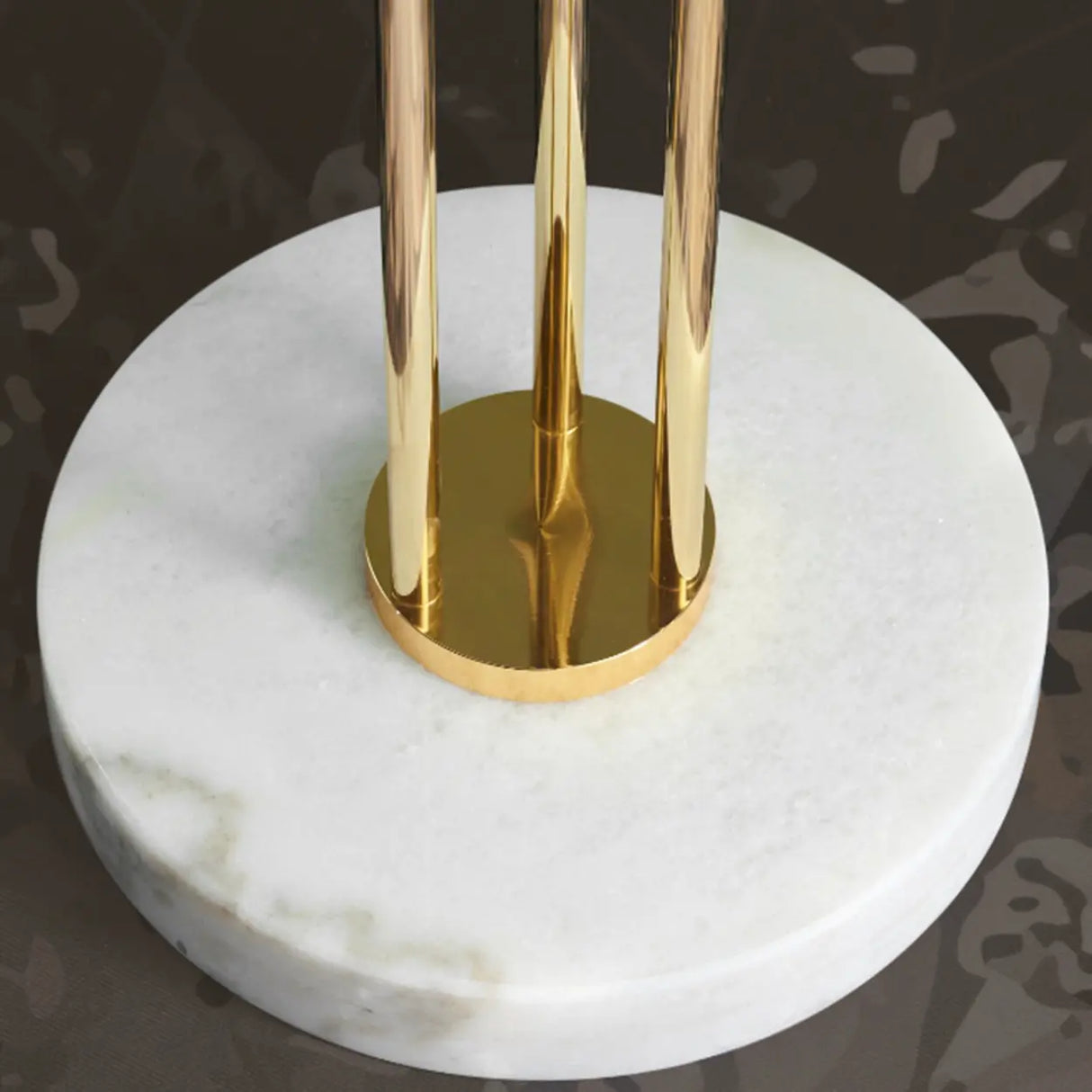 Tall Metal Gold-Black Freestanding Hooks Coat Rack Image - 8