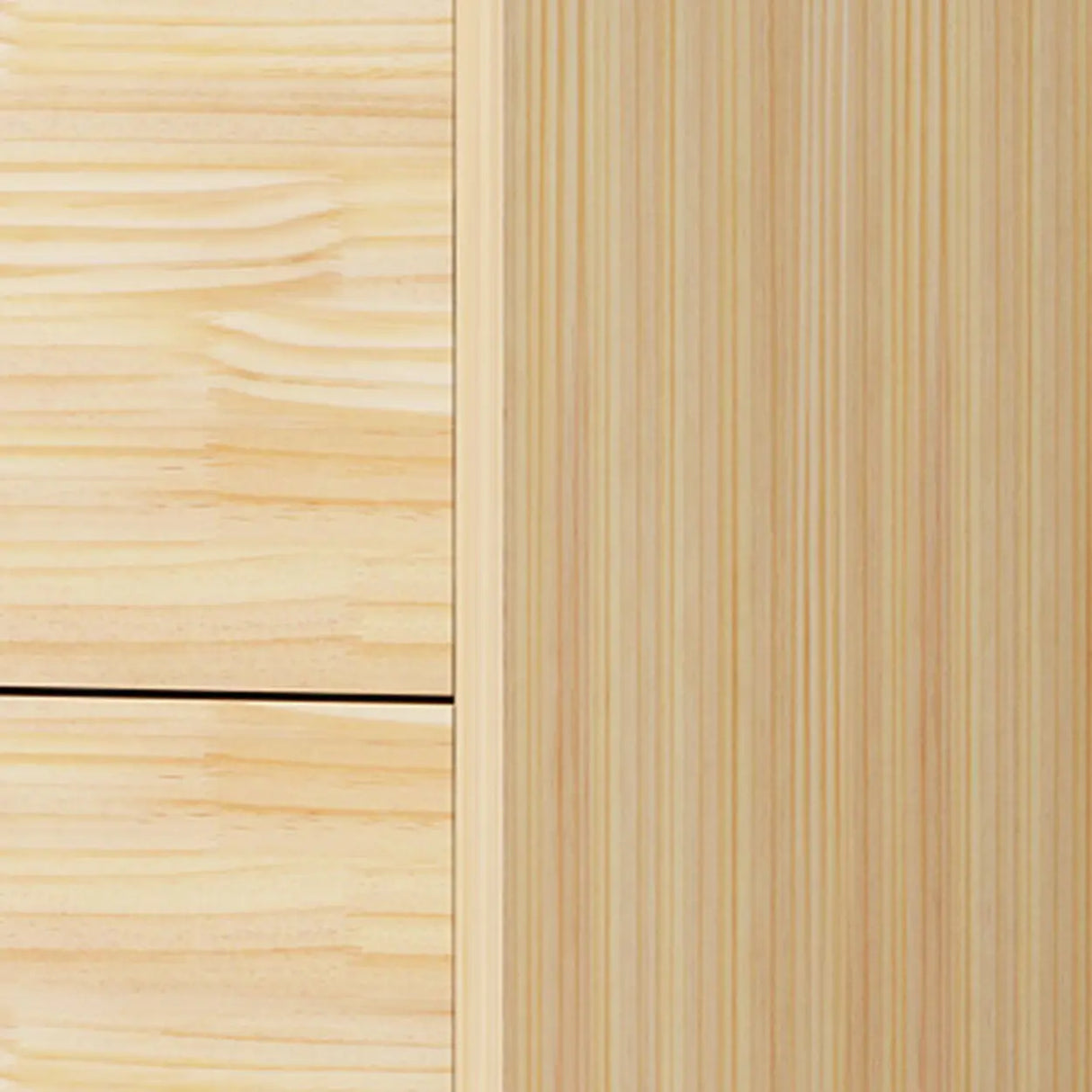 Tall Natural Finish Wood Vertical Five Drawers Chest Image - 14