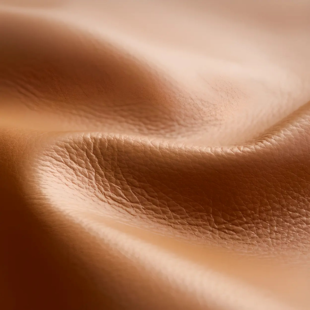 Tan Swivel Reclining Calfskin Office Chair with Footrest Image - 14