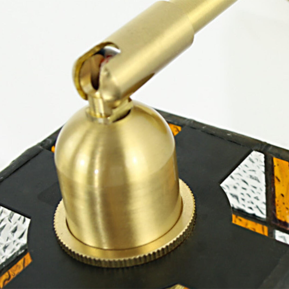 Tiffany Style Square Stained Glass LED Wall Sconce Image - 12