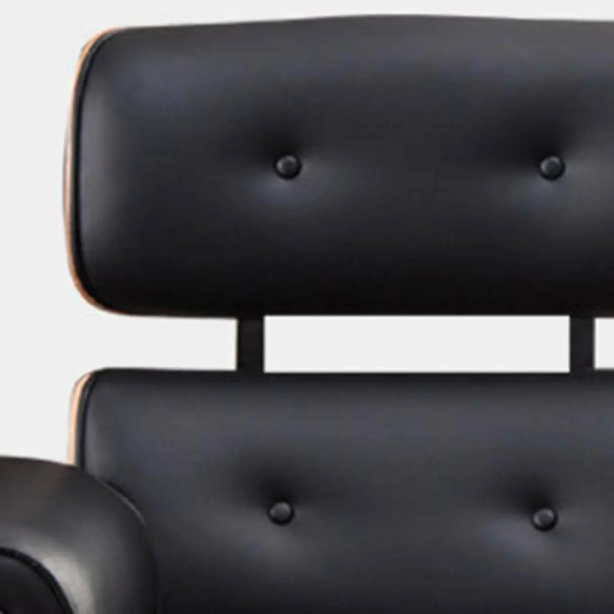 Tilt Mechanism Ergonomic Wood Swivel Leather Office Chair Image - 10