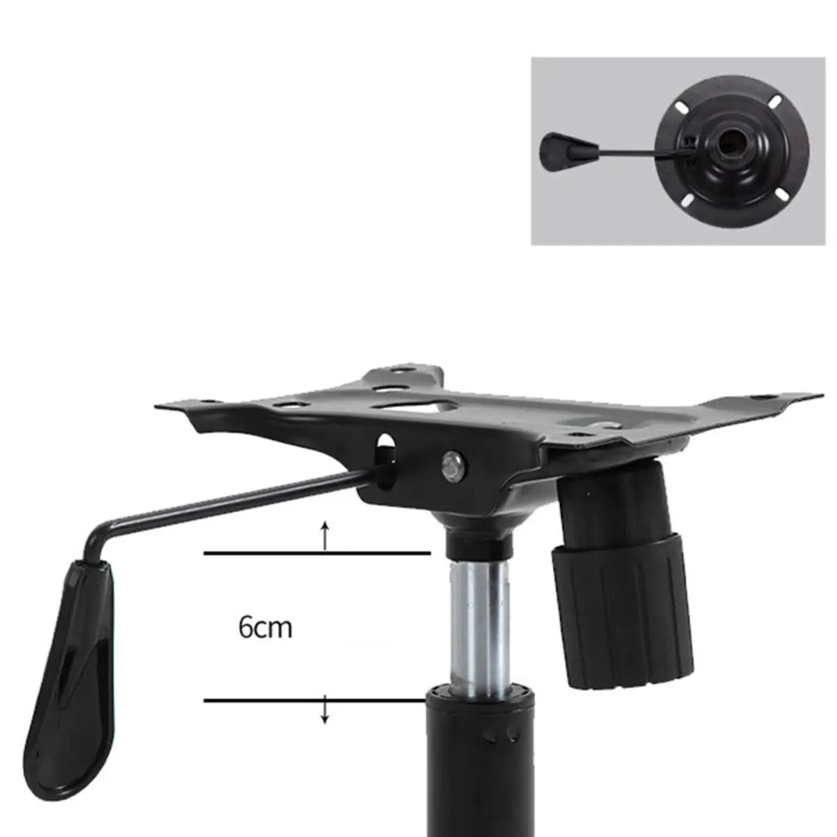 Tilt Swivel Ergonomic Leather Task Office Chair with Wheels Image - 9