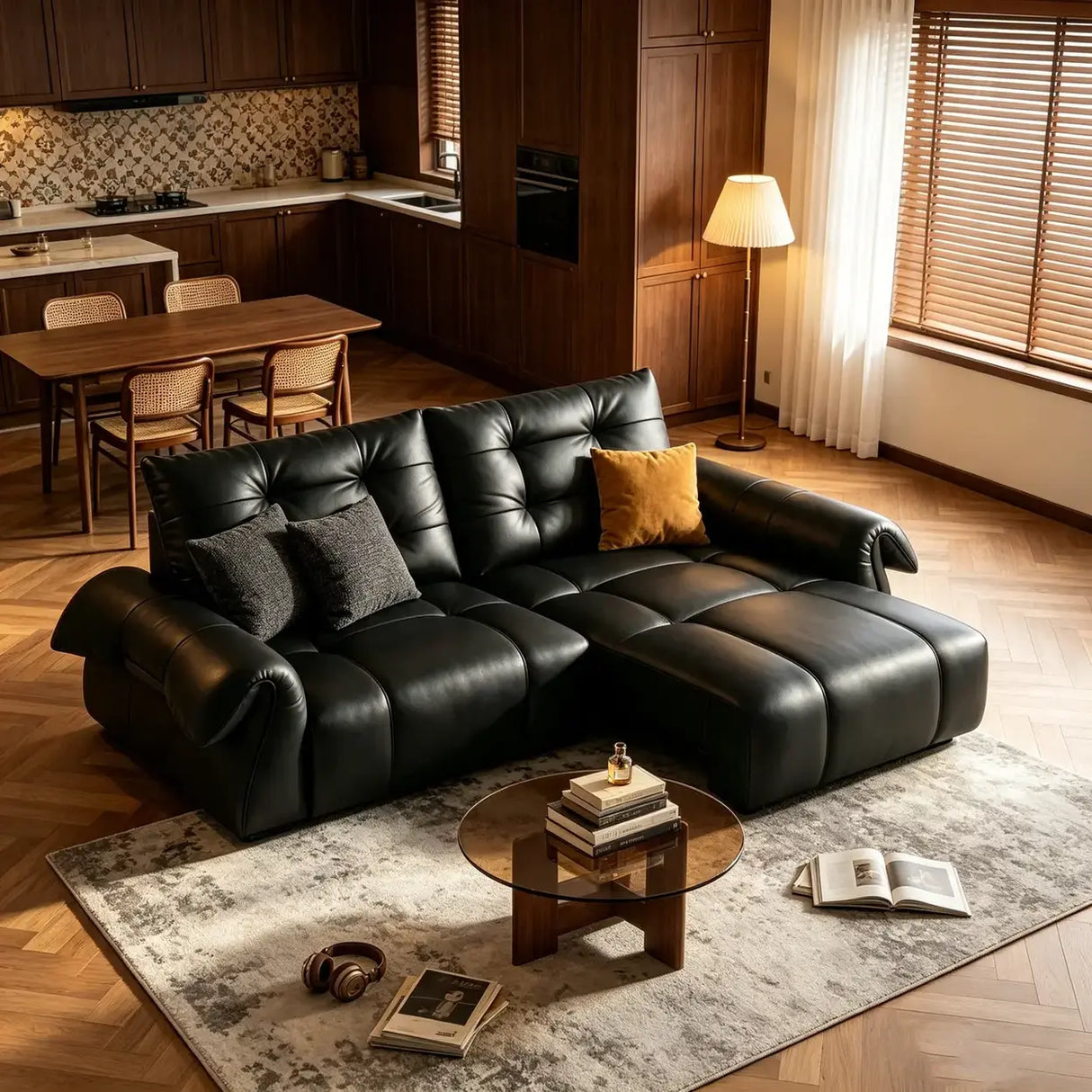 Top-Grain Leather Power Reclining Sofa with Sliding Chaise Image - 6
