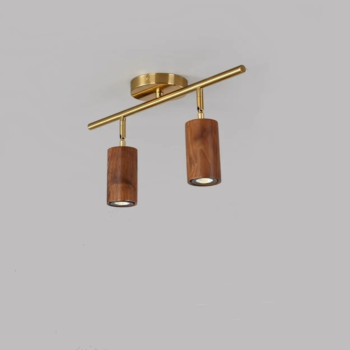 Track Adjustable Cylinder Semi-Flush Mount Lamp 4-Light Image - 4