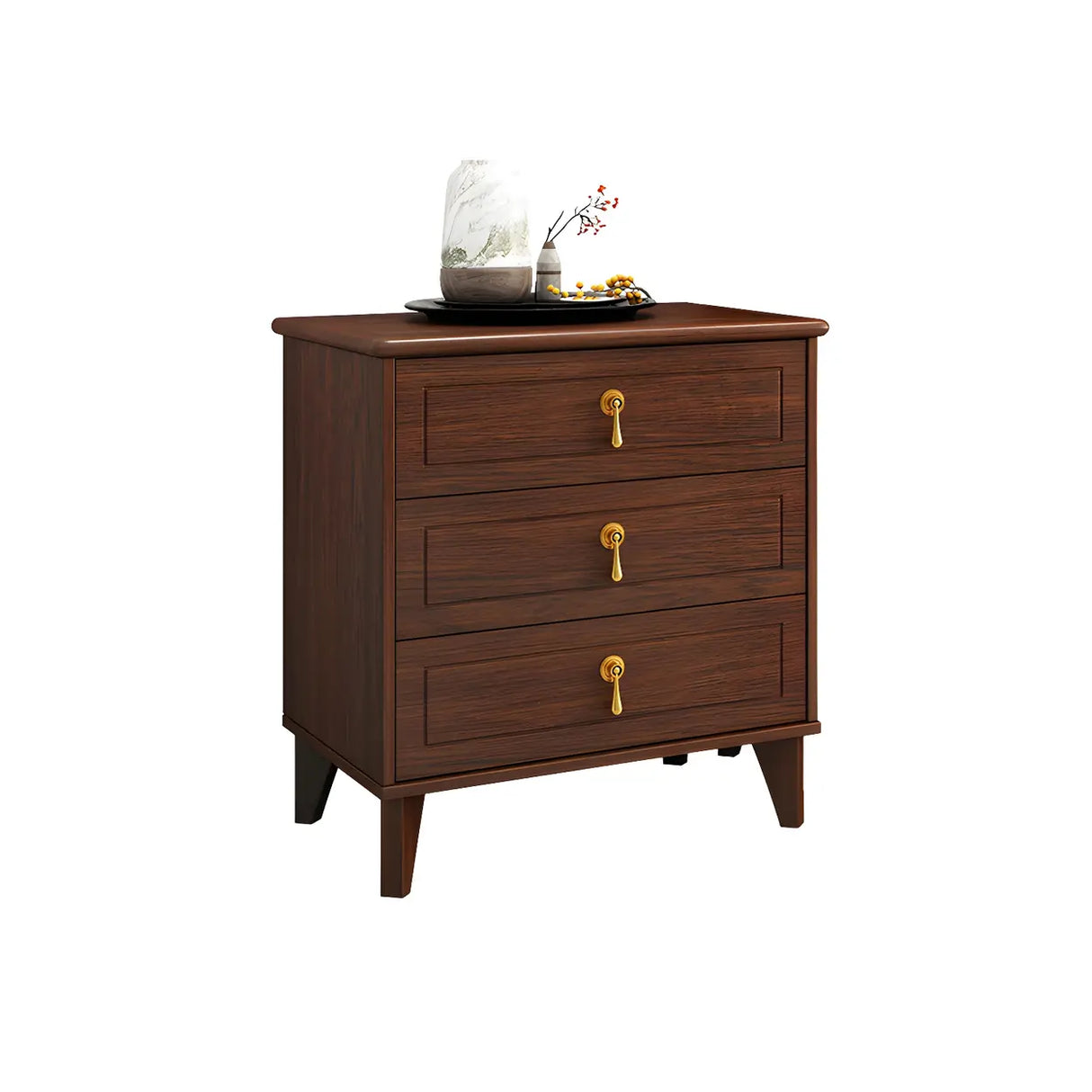Traditional Brown Wood Dresser for Soft-Close Drawers Image - 5