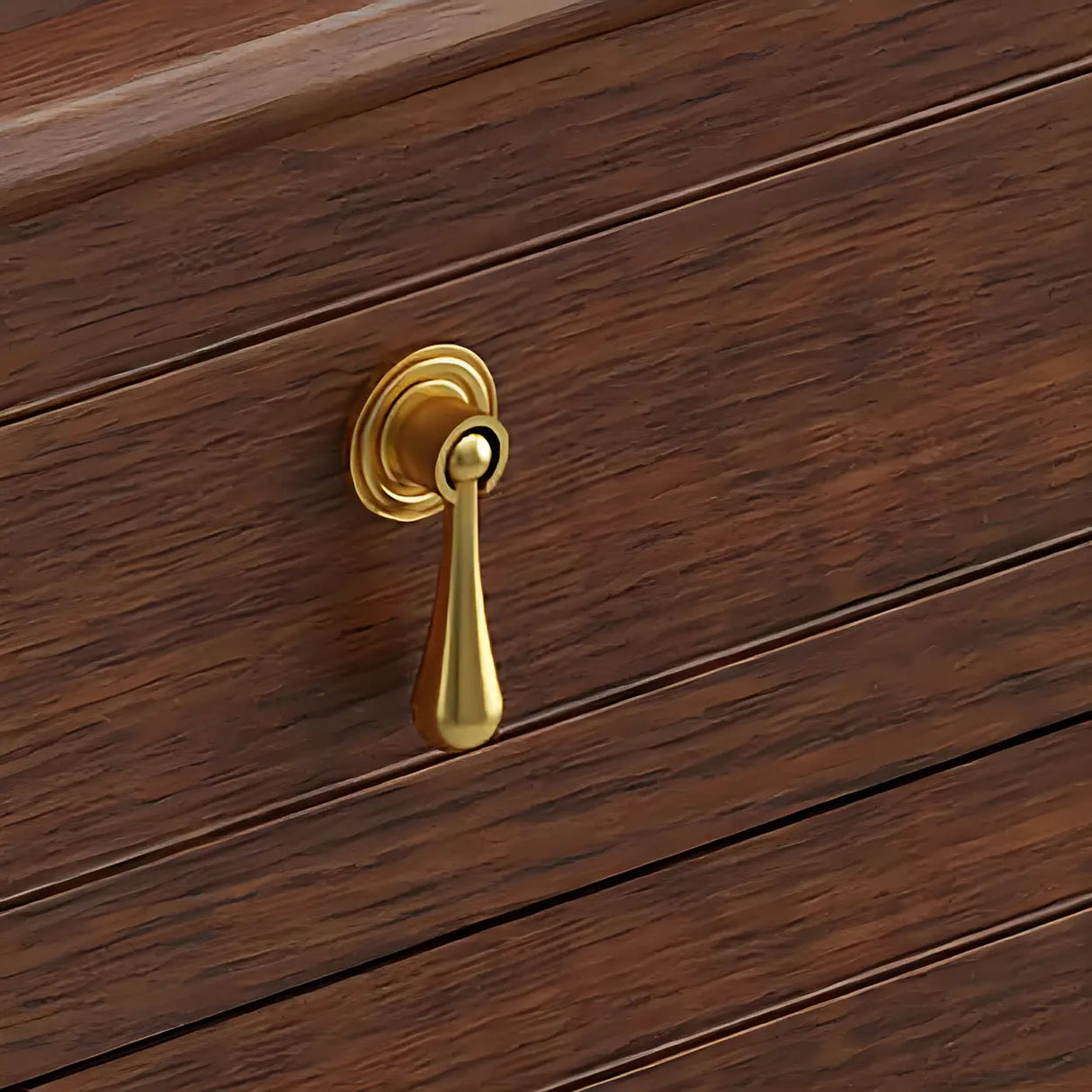 Traditional Brown Wood Dresser for Soft-Close Drawers Image - 8