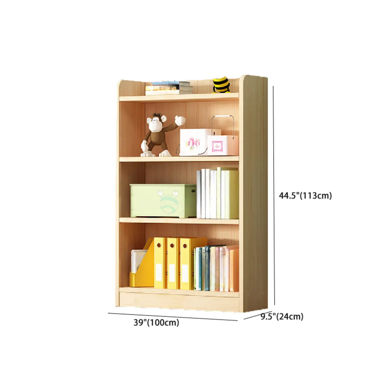 Traditional Closed Wood Vertical Oak Bookcase Image - 34