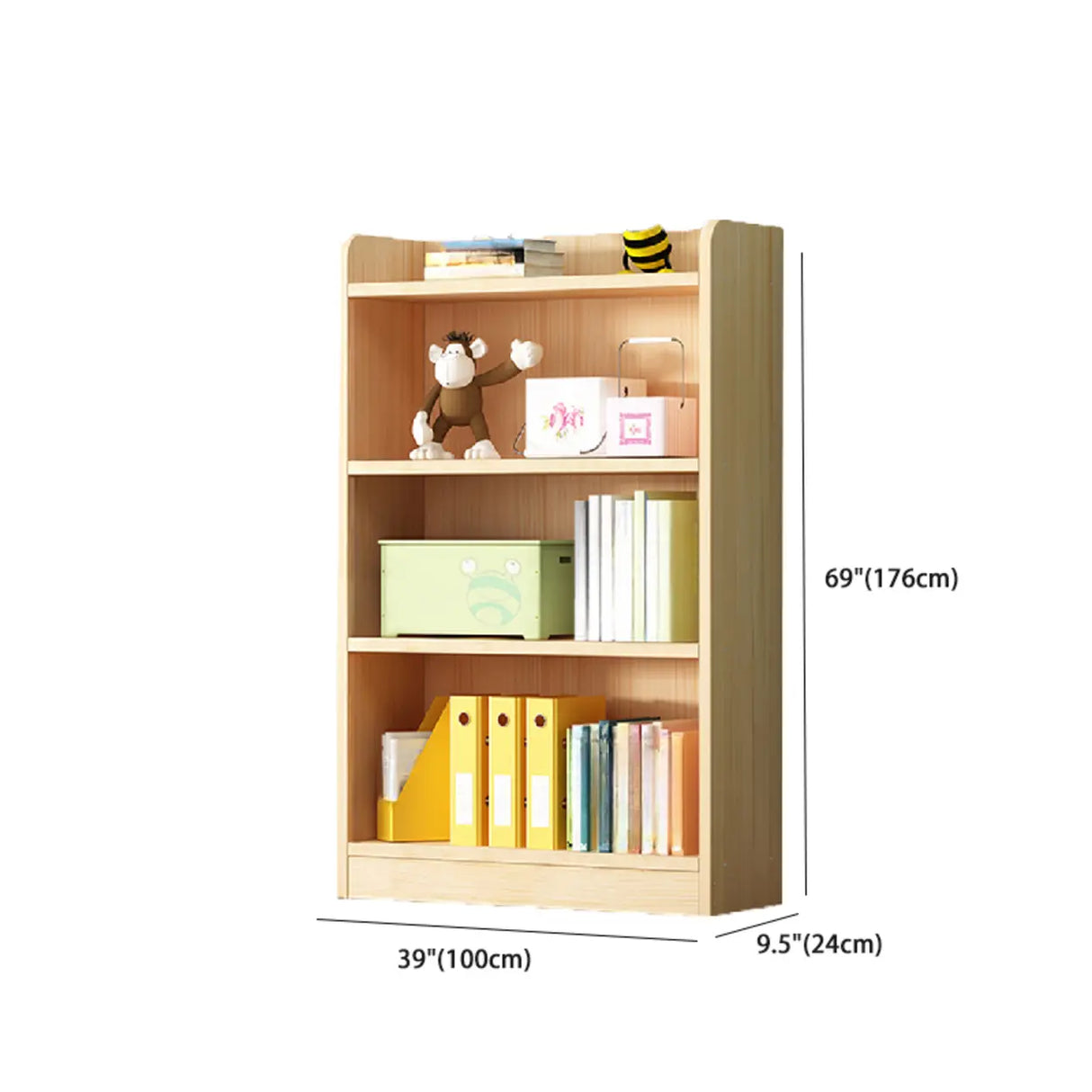 Traditional Closed Wood Vertical Oak Bookcase Image - 38