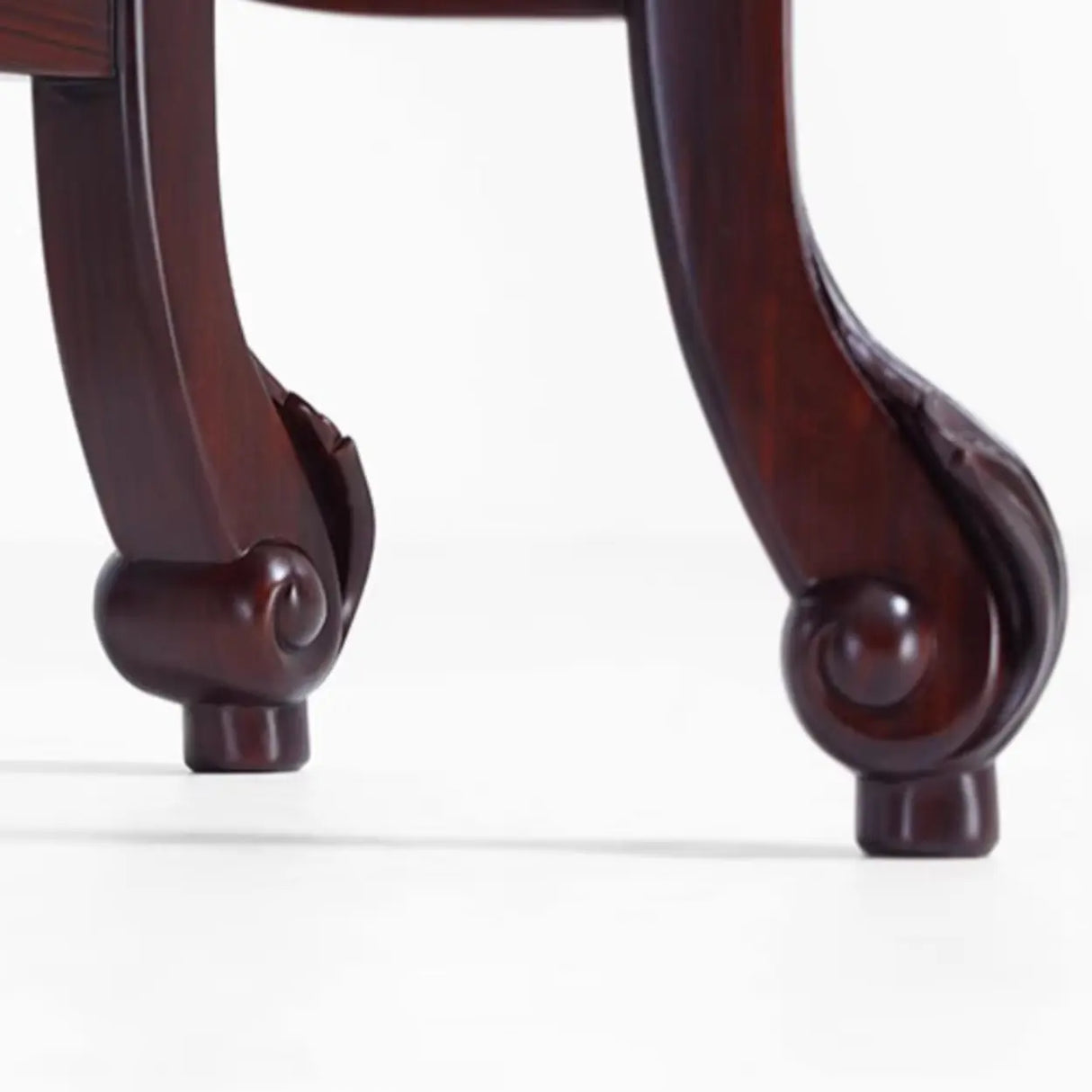 Traditional Half-circle Marble Wood Foyer Console Table Image - 8