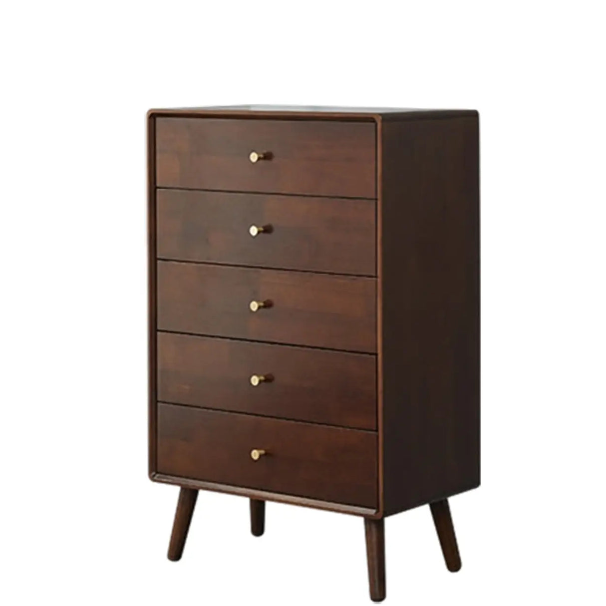 Traditional Natural Finish Wooden Drawer Dresser Image - 14