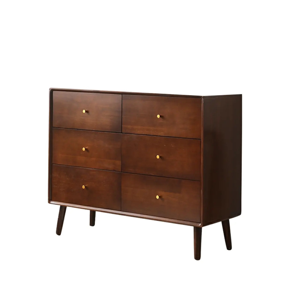 Traditional Natural Finish Wooden Drawer Dresser Image - 15