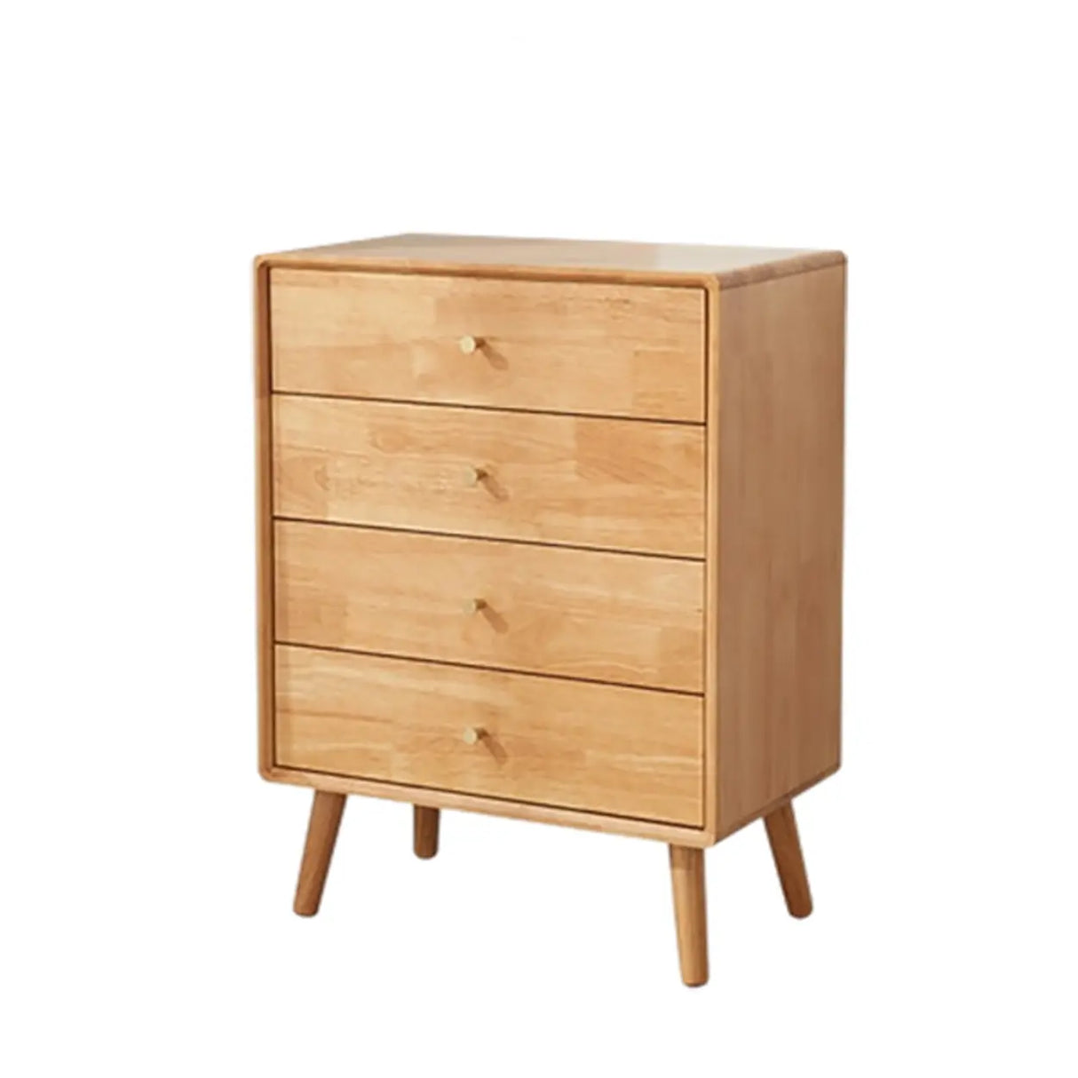 Traditional Natural Finish Wooden Drawer Dresser Image - 3