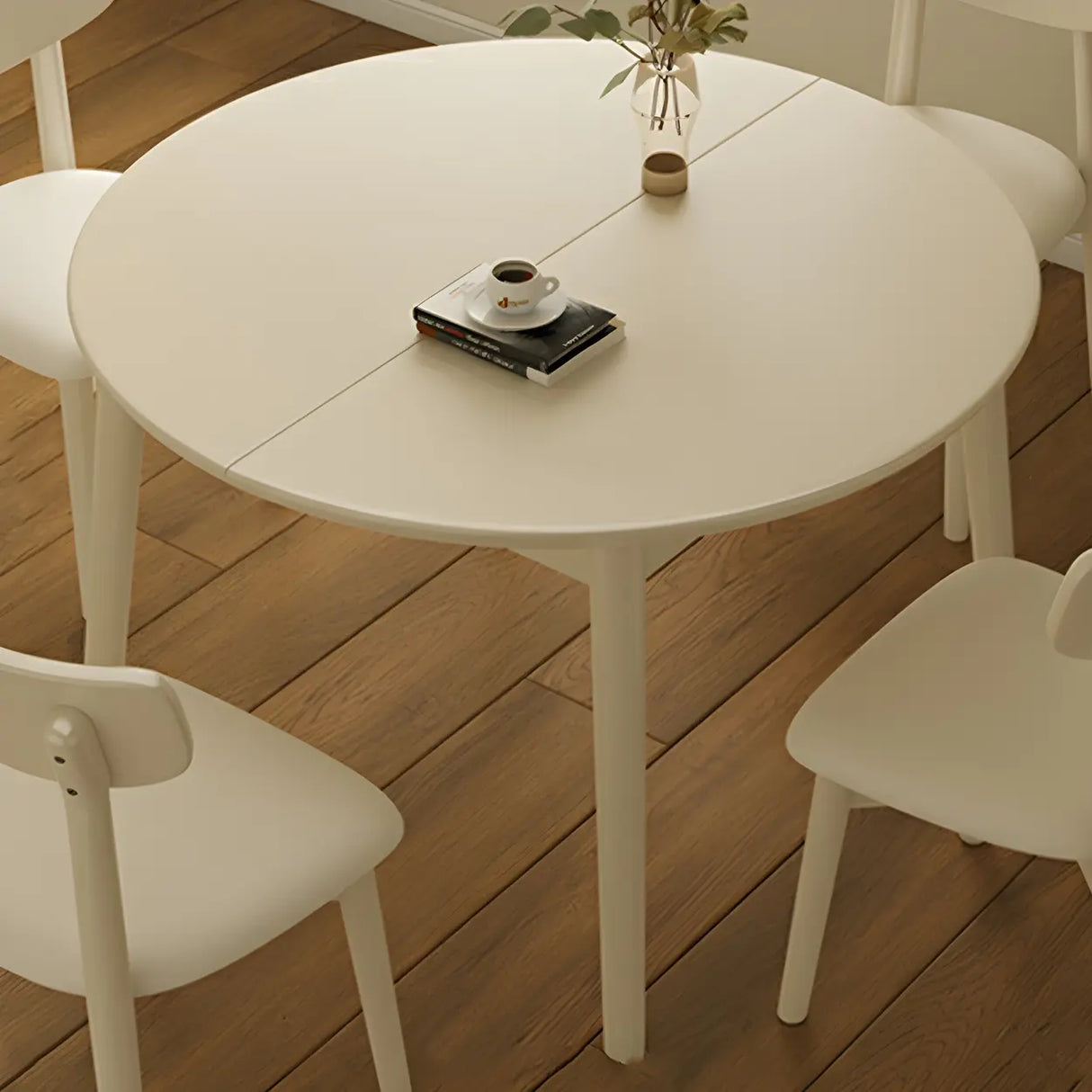 Traditional Oval Wood Dining Table for Kitchen Image - 4