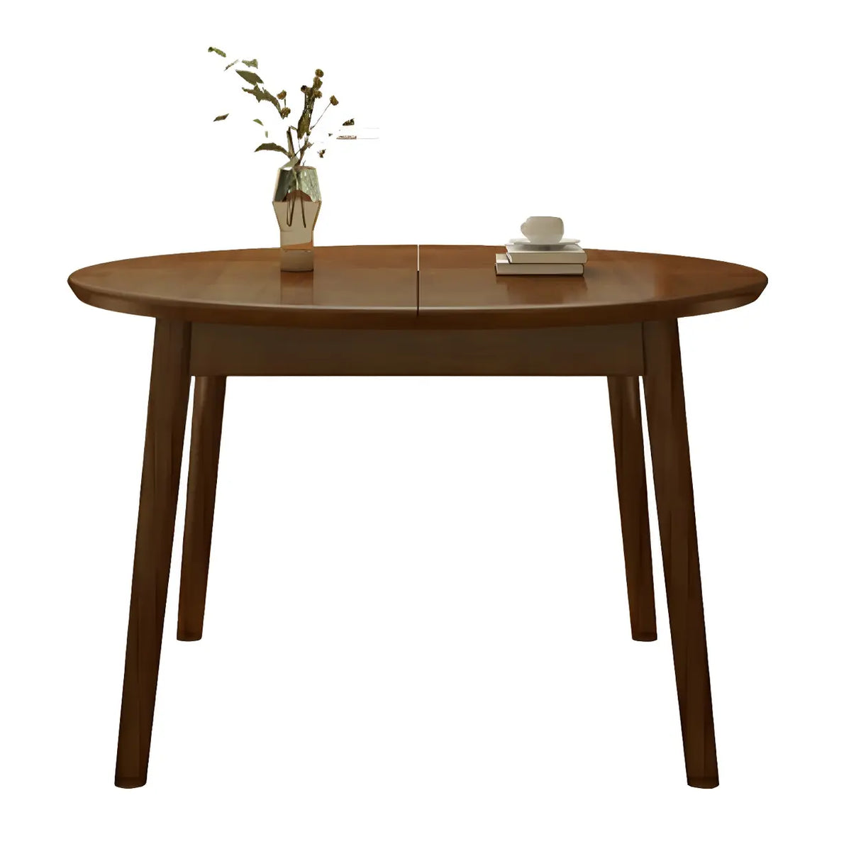 Traditional Oval Wood Dining Table for Kitchen Image - 5