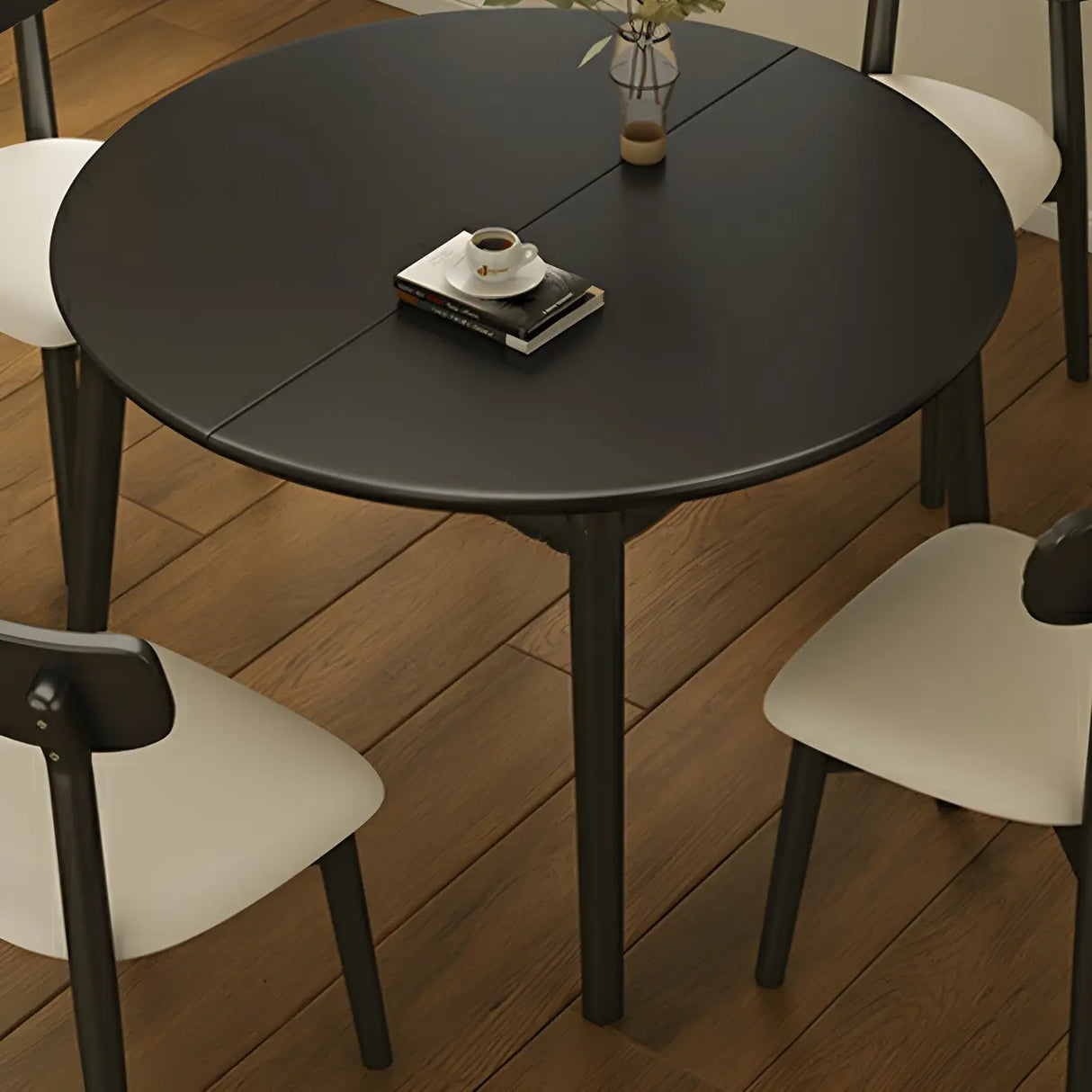 Traditional Oval Wood Dining Table for Kitchen Image - 6