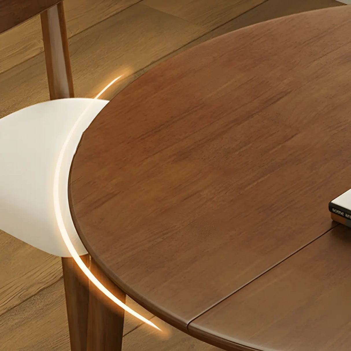 Traditional Oval Wood Dining Table for Kitchen Image - 7