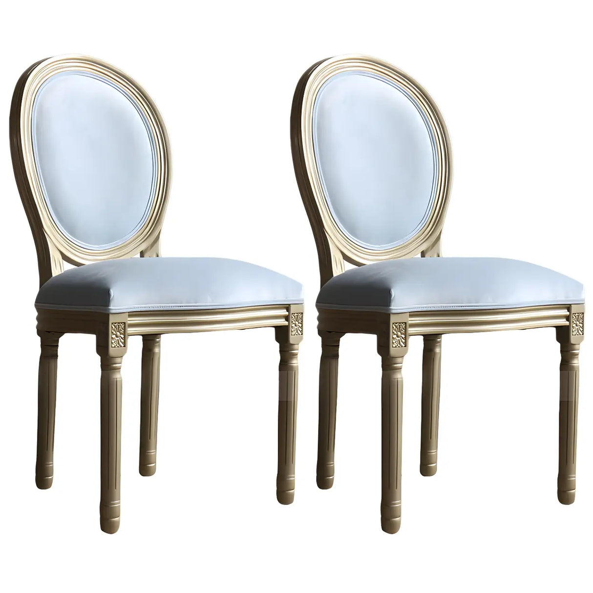 Traditional Velvet King Louis Back Dining Side Chair Image - 20