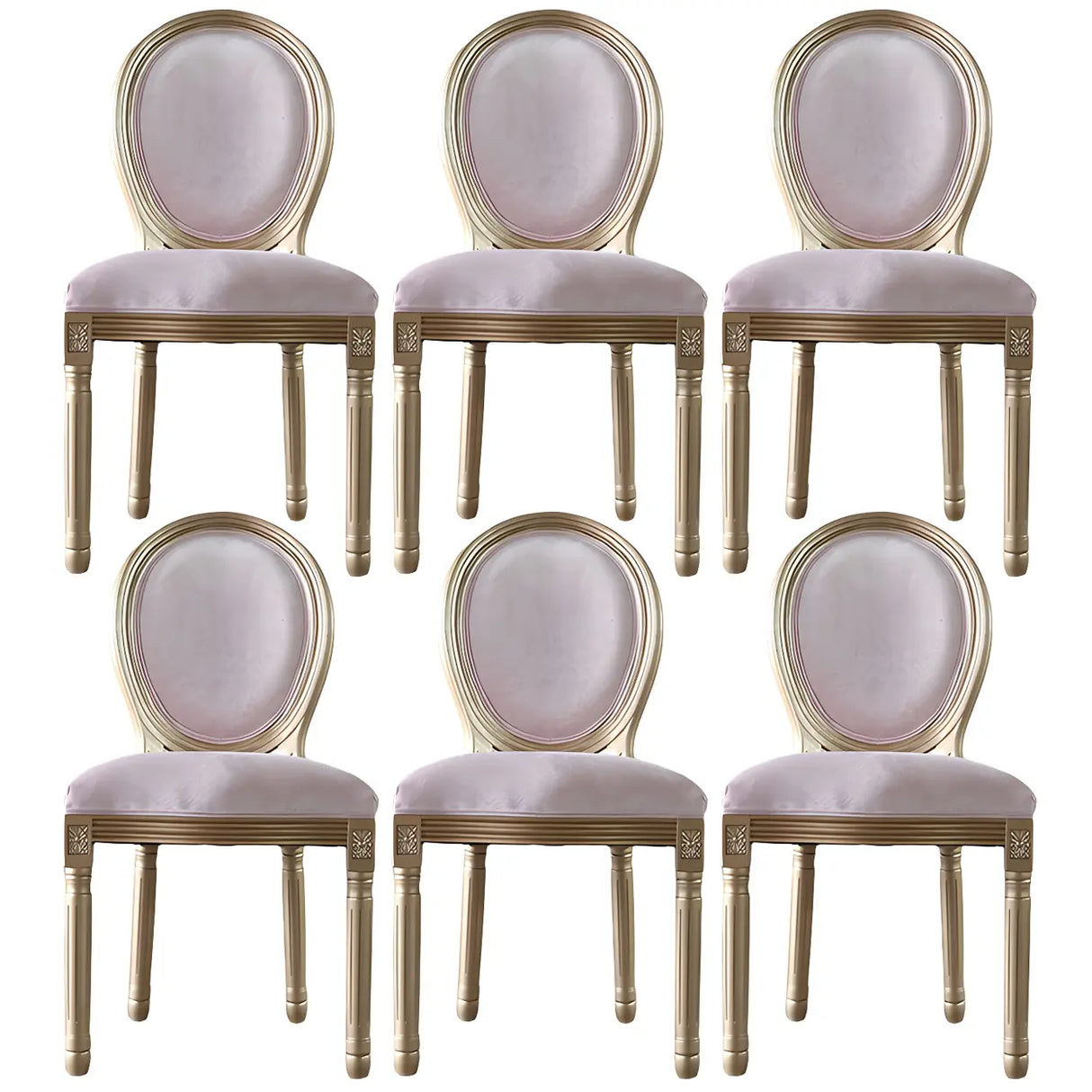 Traditional Velvet King Louis Back Dining Side Chair Image - 5