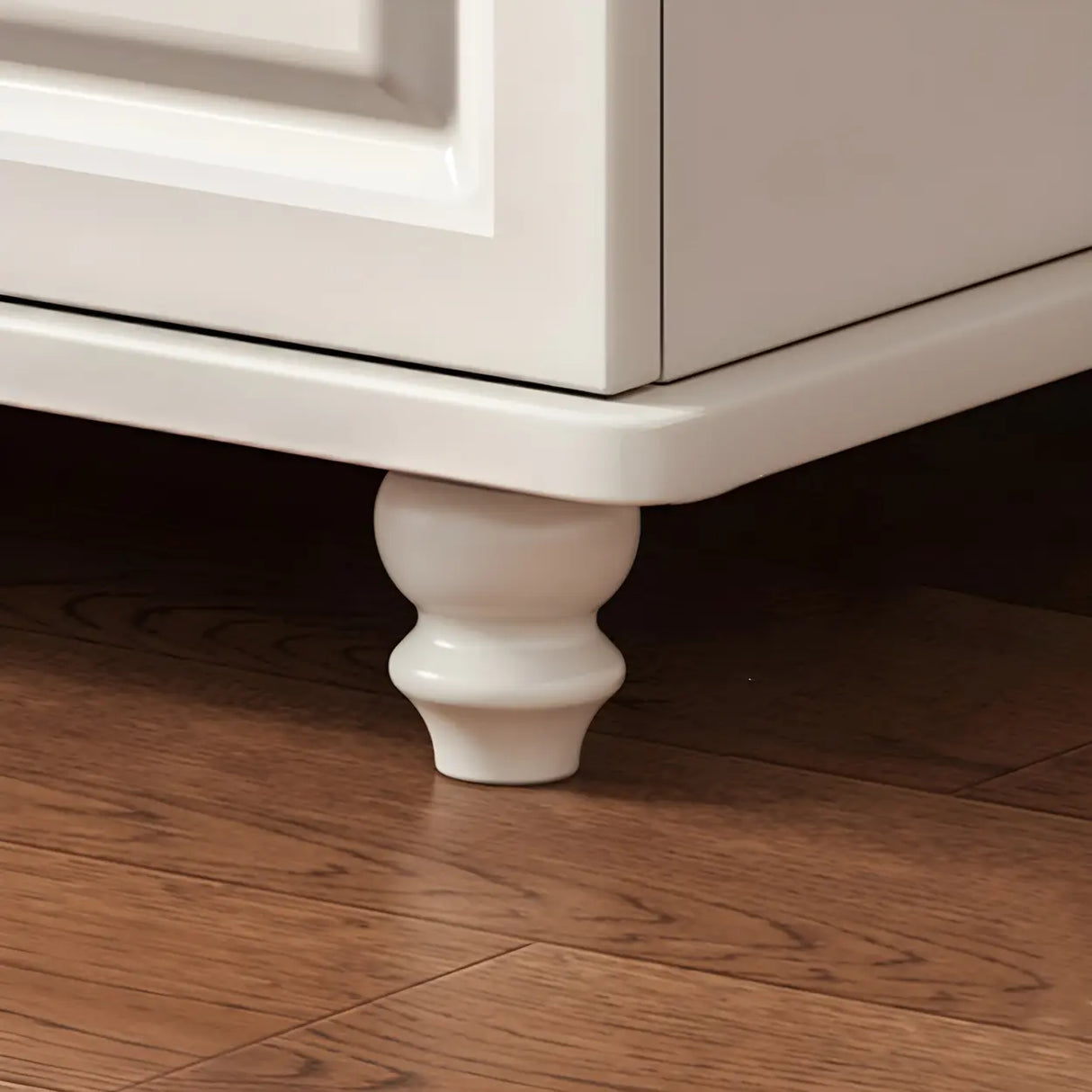 Traditional Walnut Wood Dresser Chest with Drawers Image - 11