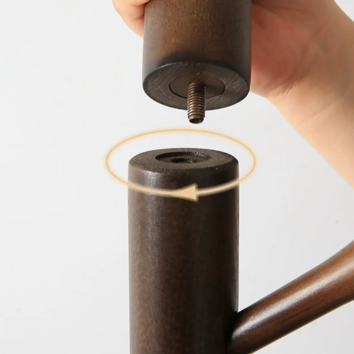 Tree Style Beech Wood Nut-Brown Hooks Stand Coat Rack Image - 12