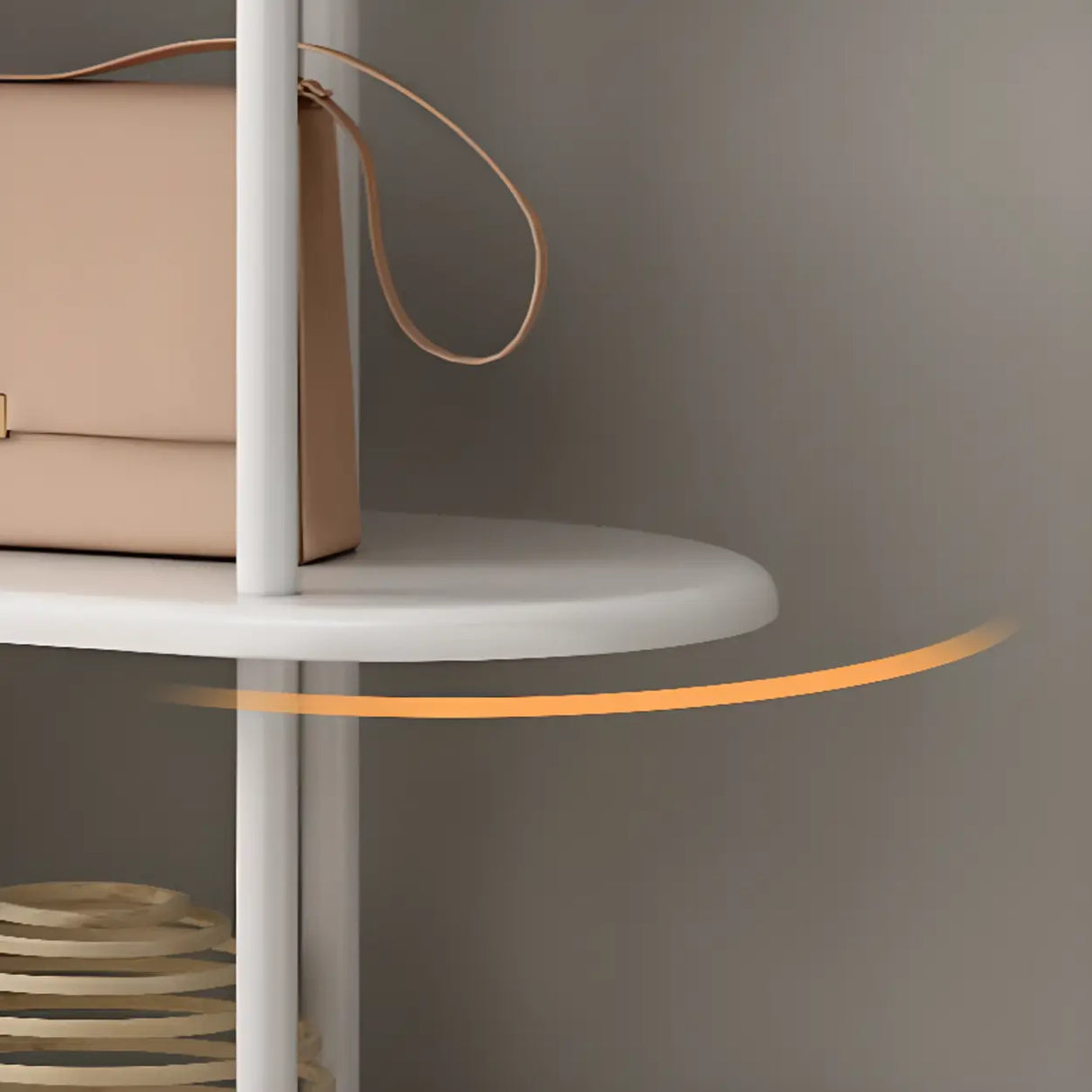 Trendy Arched Metal Frame 4-Shelf Display Bookshelf Image - 12