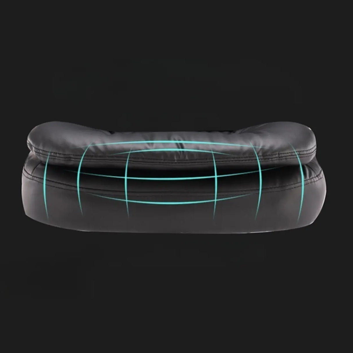 Trendy Brown Adjustable Ergonomic Leather Office Chair Image - 7