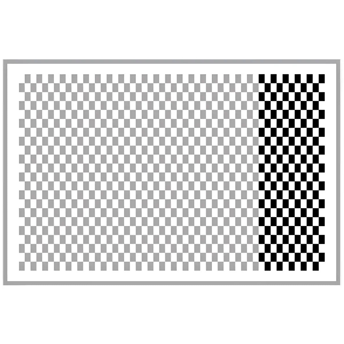 Trendy Checkered Linen Rectangle Beige Area Rug Image - 2