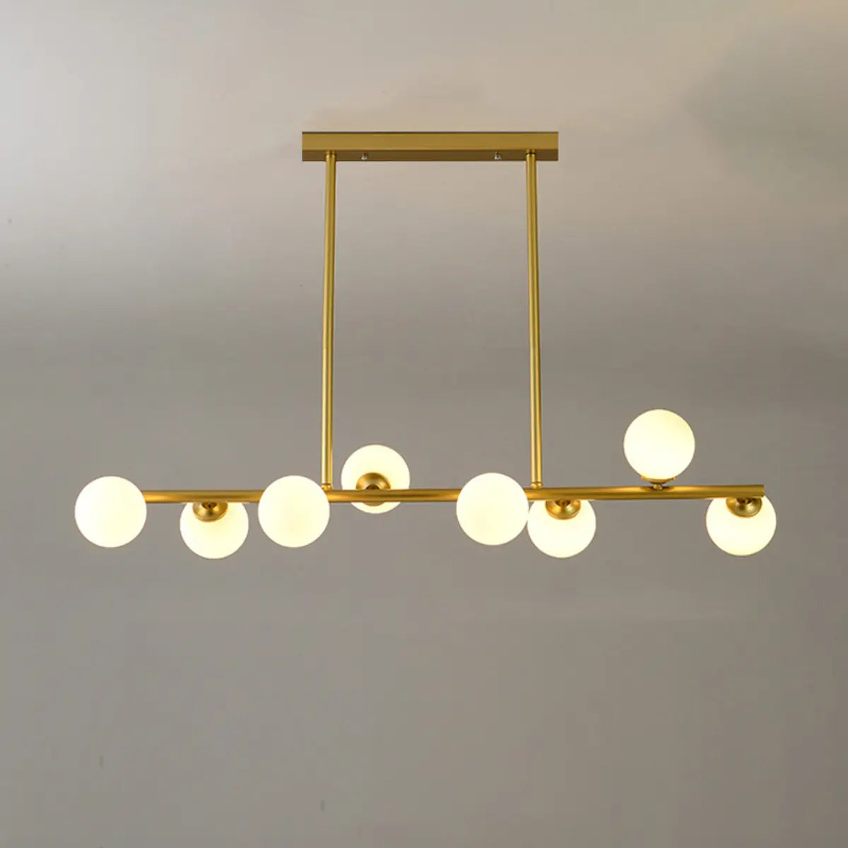 Trendy Crystal Glass Globe Island Chandelier Light Image - 10