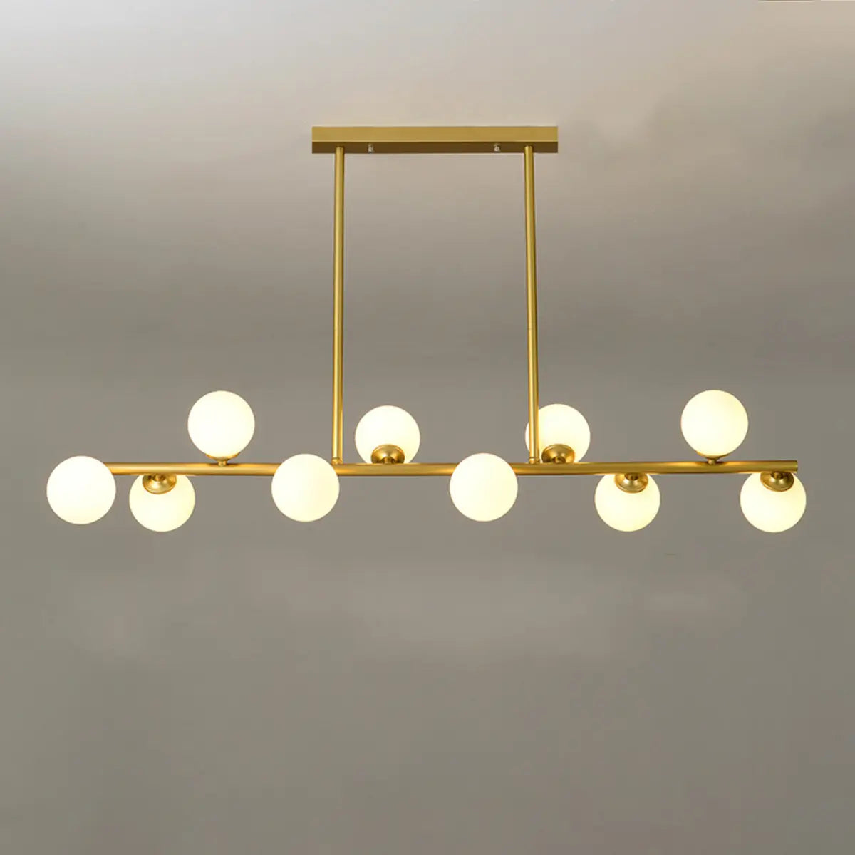 Trendy Crystal Glass Globe Island Chandelier Light Image - 11