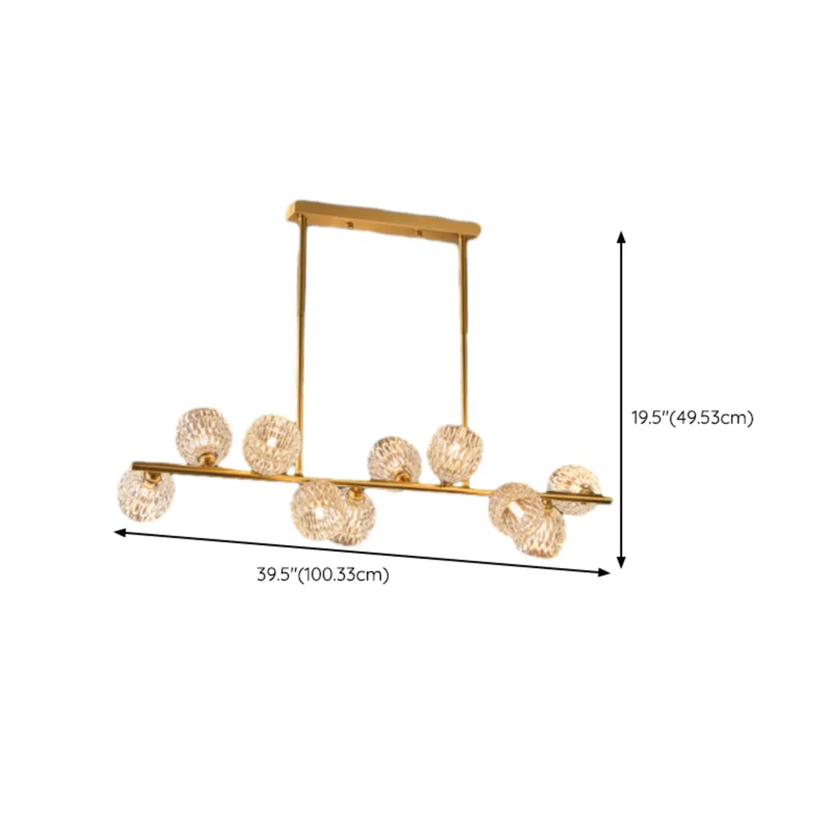 Trendy Crystal Glass Globe Island Chandelier Light Image - 17