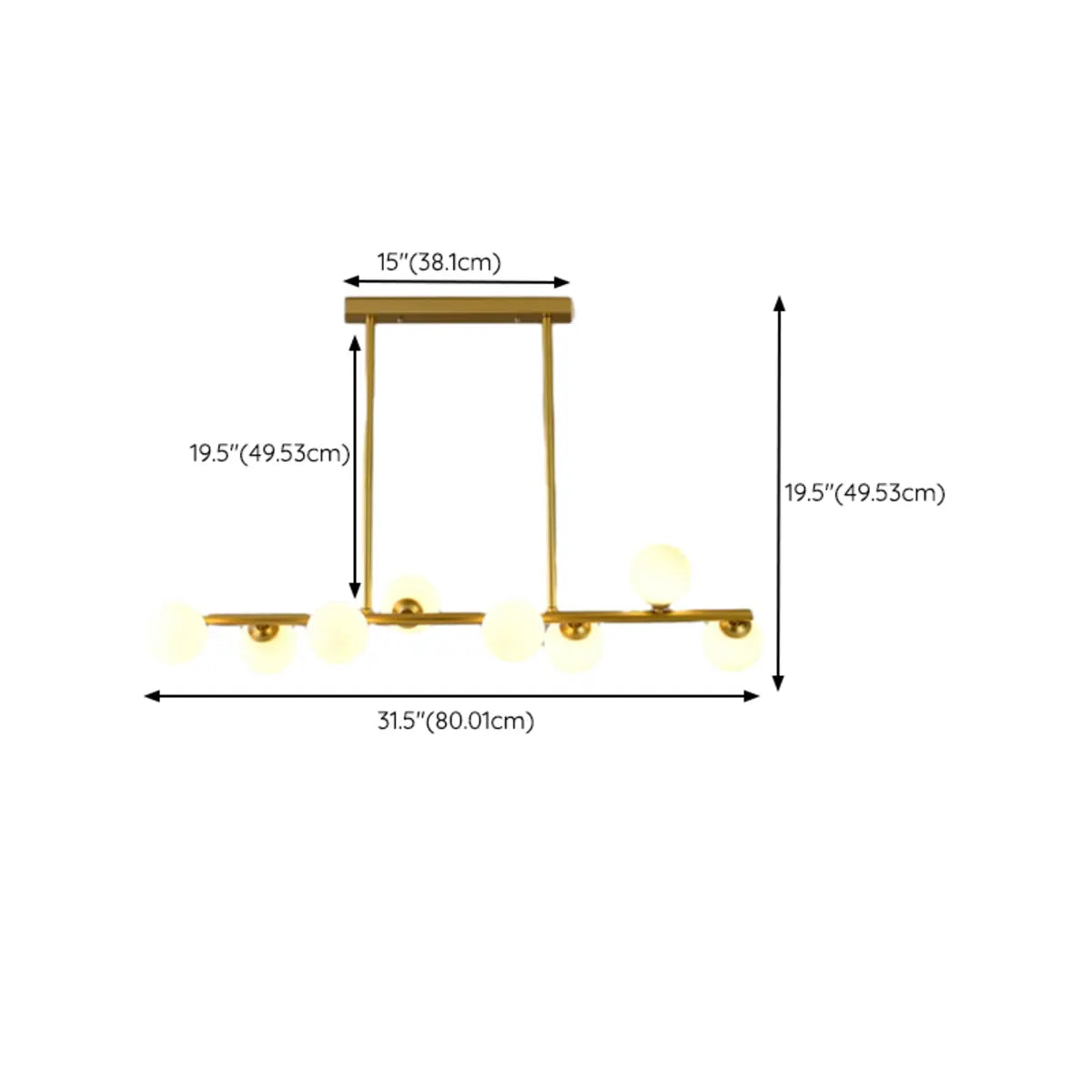 Trendy Crystal Glass Globe Island Chandelier Light Image - 18