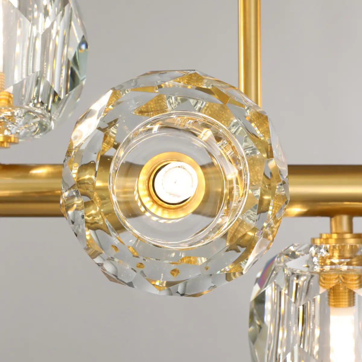Trendy Crystal Glass Globe Island Chandelier Light Image - 9