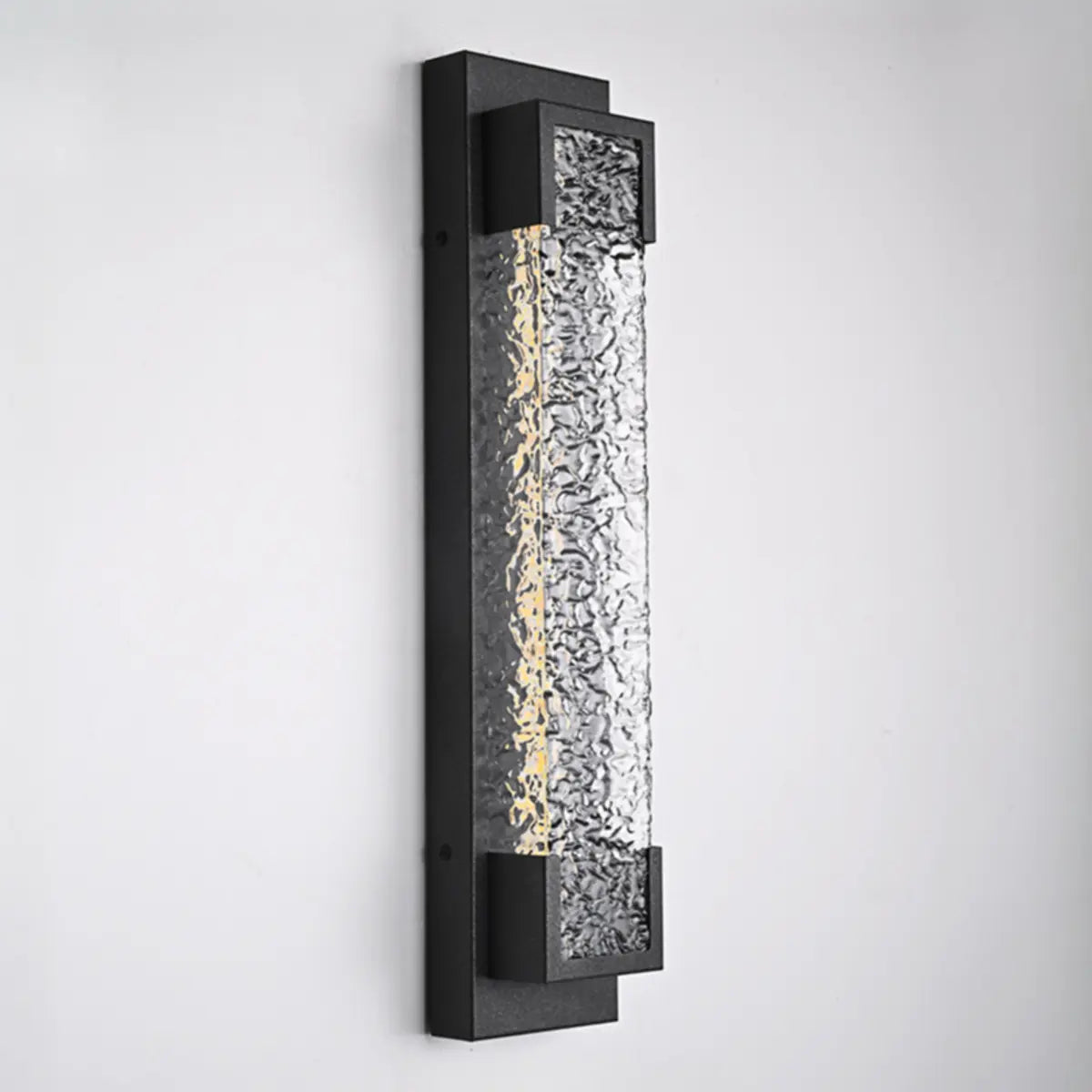 Trendy Geometric Steel Outdoor LED Wall Light Black Image - 8