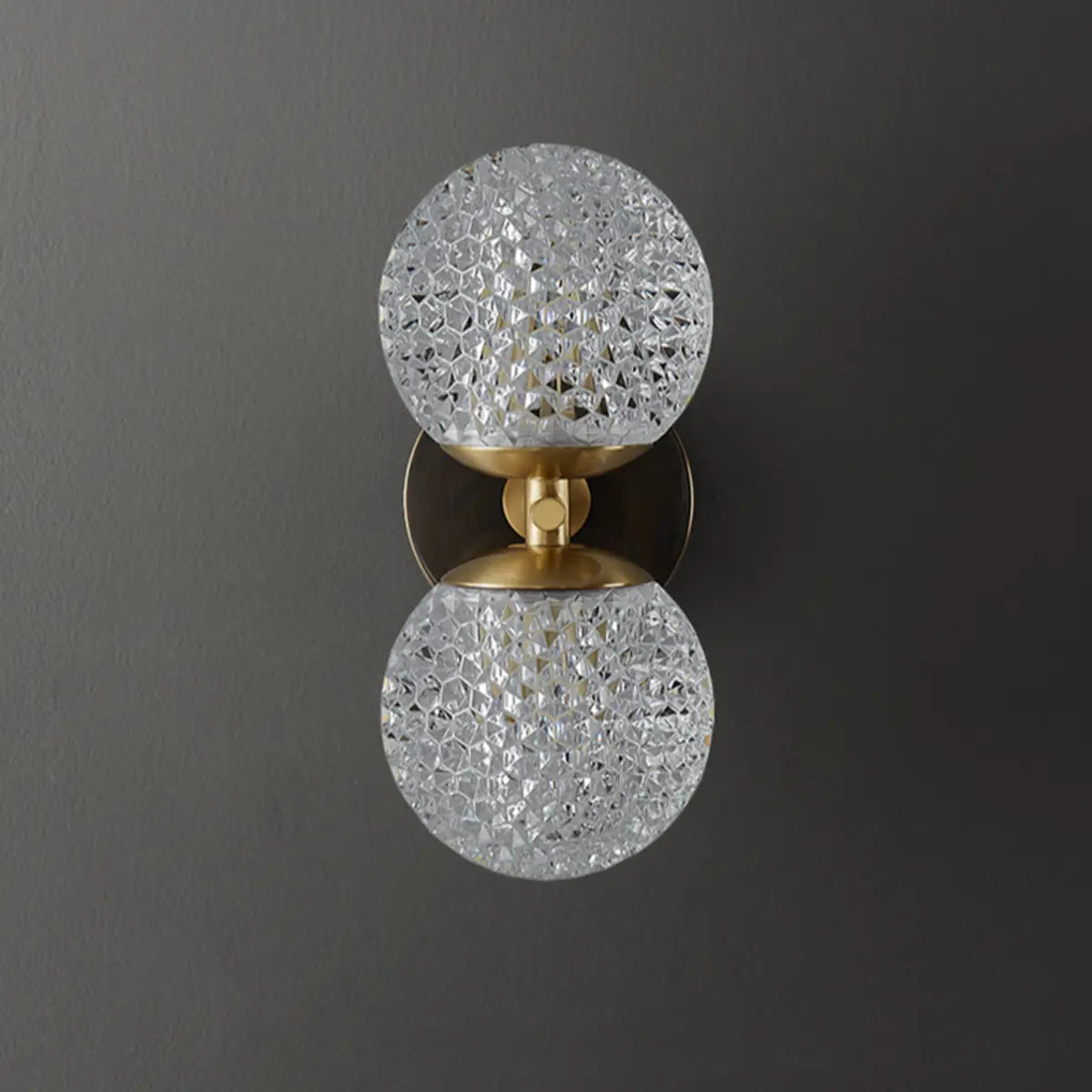 Trendy Globe Crystal Indoor 2-Bulb Ambient Wall Light Image - 10